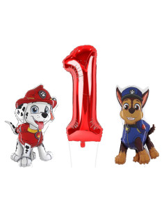 Paquete de globos Paw Patrol Toyland - Chase y Marshall