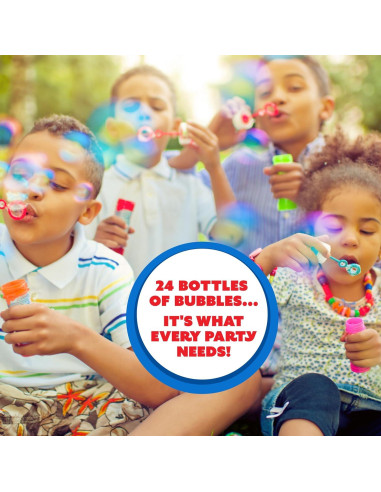 Burbujas de Mickey Mouse 24 Botellas 120 ml con Varitas