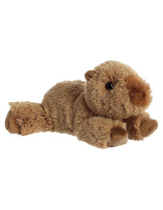 Peluche Aurora Mini Flopsie Charlie Capibara 10 cm Marrón