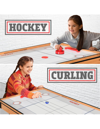 SereneLife Mesa 4 en 1 Plegable con Accesorios para Juegos