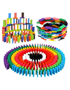 Juego de Dominó de Madera BigOtters 360 Piezas Educativo