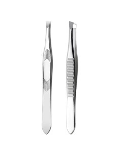 Pinzas de Acero Inoxidable Tiankohelan para Vello Facial - 2 Pcs