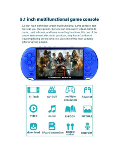 Consola de Videojuegos Portátil JXD 5.1" 7500 Juegos Retro 2