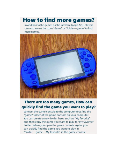 Consola de Videojuegos Portátil JXD 5.1" 7500 Juegos Retro