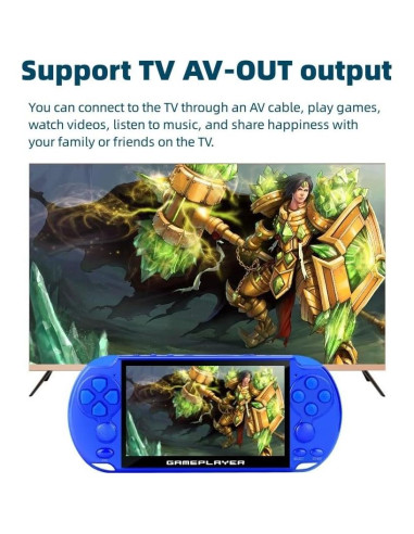 Consola de Videojuegos Portátil JXD 5.1" 7500 Juegos Retro