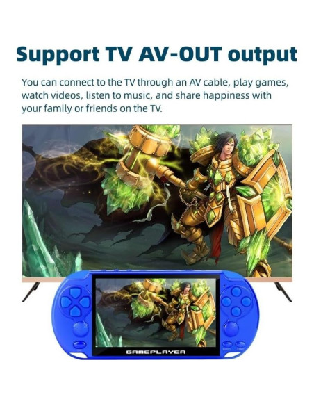 Consola de Videojuegos Portátil JXD 5.1" 7500 Juegos Retro