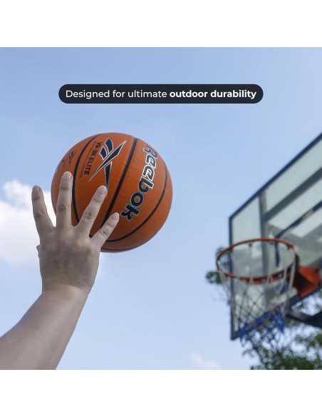 Balón de Baloncesto Reebok Hi Vis 24.19 cm Cuero Sintético