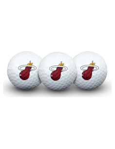 Paquete de 3 pelotas de golf Team Effort Miami Heat