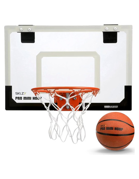 Aro de Baloncesto Mini SKLZ Pro - Montaje en Puerta - Incluye Balón