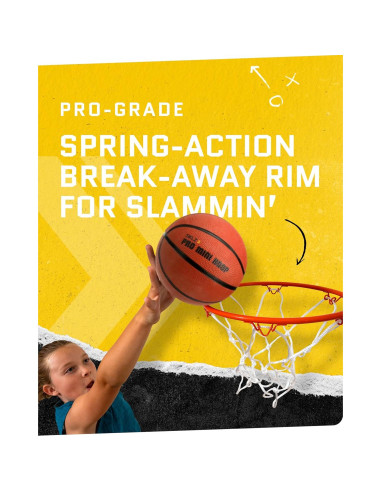 Aro de Baloncesto Mini SKLZ Pro - Montaje en Puerta - Incluye Balón