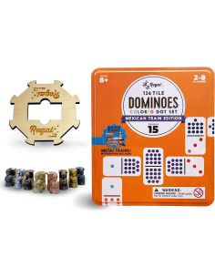 Juego de Dominó Mexicano Regal Games Doble 15 136 Fichas 2