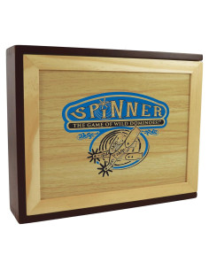 Juego de Dominó Spinner Front Porch Classics en Estuche Madera