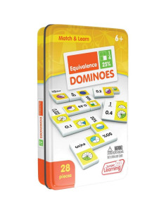 Dominó de Equivalencias Junior Learning JL487, 28 Piezas 2