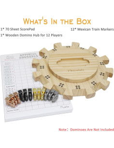 Juego de Accesorios Dominó Tren Mexicano Plusvivo 2