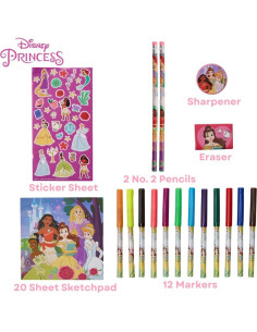 Juego de Colorear Princesas Disney con Estuche Rodante 2