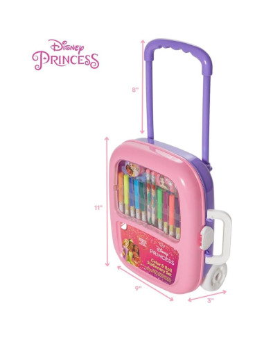 Juego de Colorear Princesas Disney con Estuche Rodante