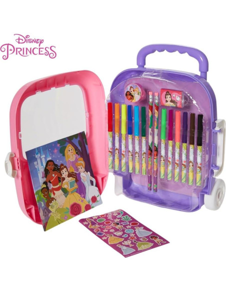 Juego de Colorear Princesas Disney con Estuche Rodante