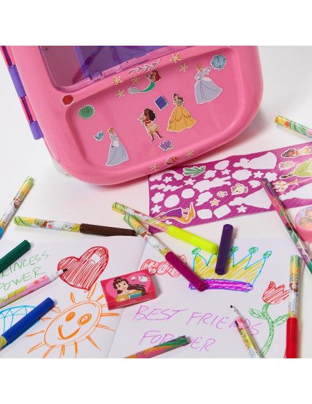 Juego de Colorear Princesas Disney con Estuche Rodante