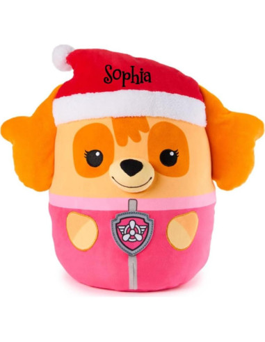 Peluche Squishy PAW Patrol Skye Personalizado Navidad 30 cm