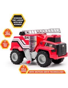 Camión de Bomberos CAT Power Haulers 29 cm, Luces y Sonidos 2