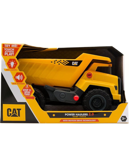 Camión Volquete CAT Power Haulers 2.0 con Luces y Sonidos