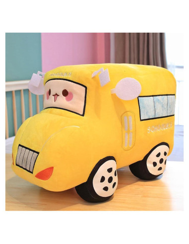 Autobús Escolar de Peluche XIYUAN 27x17 cm Suave y Abrazable