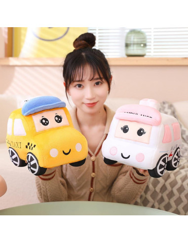 Almohada de Peluche Autobús Escolar XIYUAN 28x18x15cm