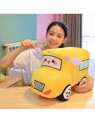 Autobús Escolar de Peluche XIYUAN 27x17 cm Suave y Abrazable