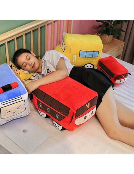 Autobús Escolar de Peluche XIYUAN 27x17 cm Suave y Abrazable