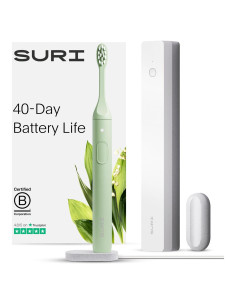Cepillo de Dientes Eléctrico SURI con Estuche UV - Verde
