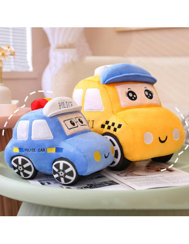 Autobús de Peluche XIYUAN Coche Policía 27.9x17.8 cm