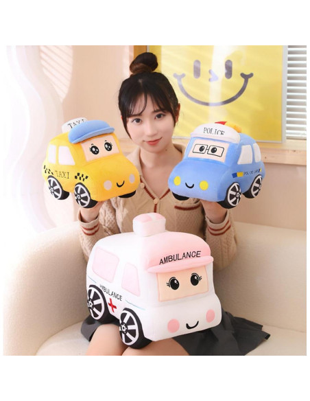 Autobús de Peluche XIYUAN Coche Policía 27.9x17.8 cm