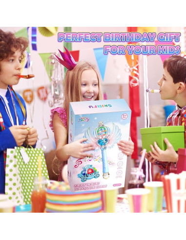 Varita Mágica Skirfy Azul con Luz LED y Sonido