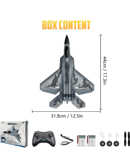 Avián RC HAWK'S WORK F-22 Control Remoto 2.4GHz 451g Avián RC HAWK'S WORK F-22 Control Remoto 2.4GHz 451g