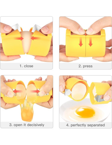 Abridor de cáscara de huevo SBMKK - 3 Piezas, Manual, Plástico