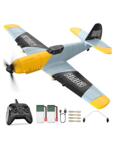 DEERC Avión RC BF-109 2.4GHz con Giroscopio y 2 Baterías
