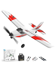 Avión RC VOLANTEXRC 3CH Rojo para Principiantes