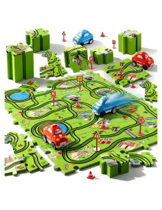 Juego de Puzle de Pista de Carreras Beby Buty 48 Piezas