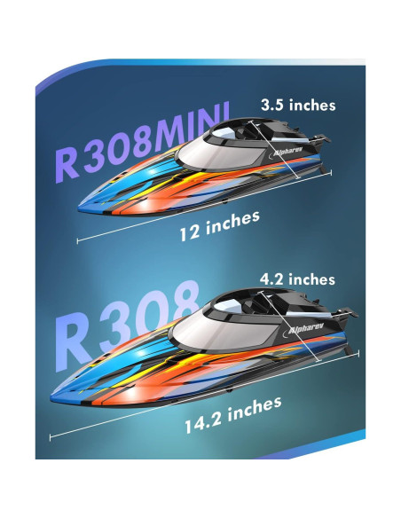 Barco RC AlphaRev R308MINI 32 km/h con Estuche