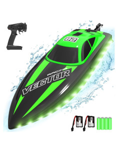 Barco RC VOLANTEXRC 32 km/h con luces LED y 2 baterías