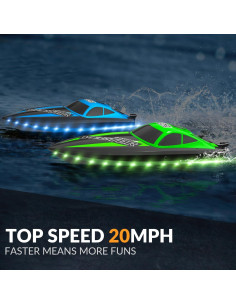 Barco RC VOLANTEXRC 32 km/h con luces LED y 2 baterías 2