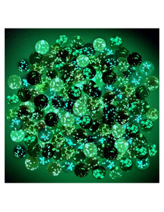 100 Canicas de Vidrio Luminosa Gejoy 12 mm Multicolor