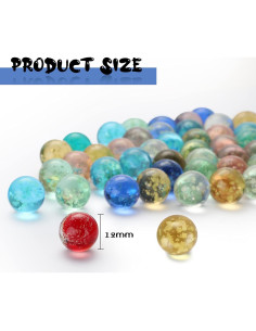 100 Canicas de Vidrio Luminosa Gejoy 12 mm Multicolor 2