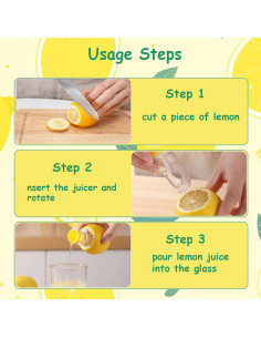 Exprimidor Manual Compacto ONRSV Mini para Limón y Lima 2