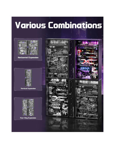 Kit de Puzzles 3D Carrera de Canicas Eléctrica Wowood MR02S