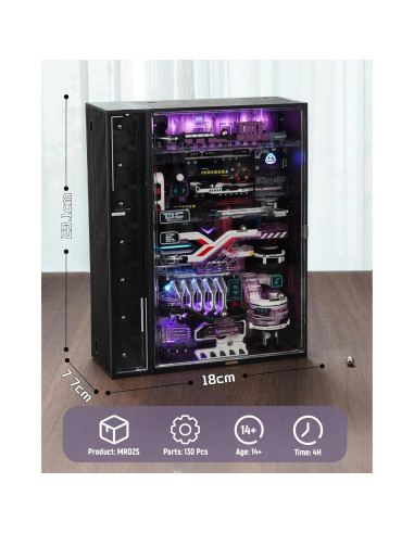 Kit de Puzzles 3D Carrera de Canicas Eléctrica Wowood MR02S