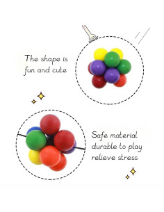 Pelota Antiestrés Colorida Dhjrefhhd 4.57 cm Juguete Sensorial 2
