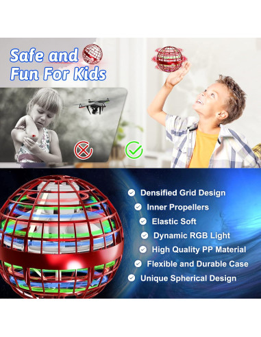 Bola Orbital Voladora Semai 2023 Dron Flotante RGB 8.89cm