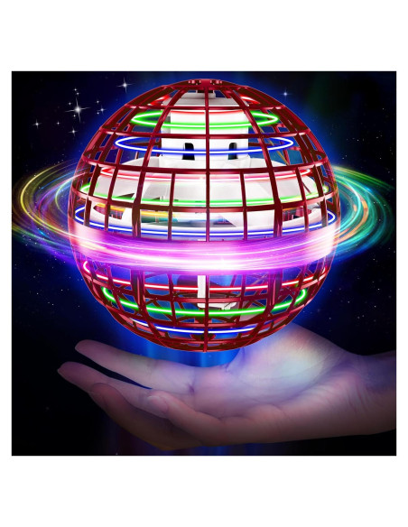 Bola Voladora Chefic AC04 Roja, Juguete Interactivo LED