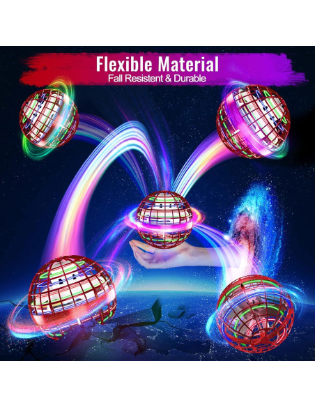 Bola Voladora Chefic AC04 Roja, Juguete Interactivo LED